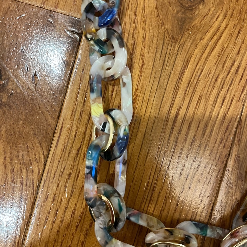 LOFT Multicolor Chain Link Necklace - Picture 2 of 4